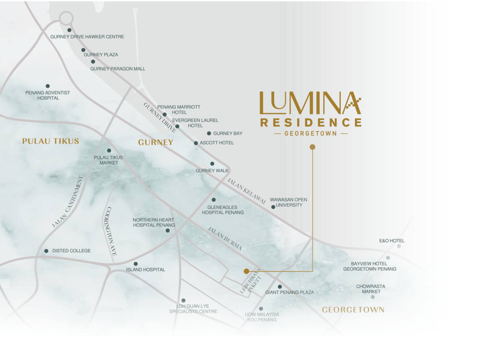 Lumina Residence Location Map