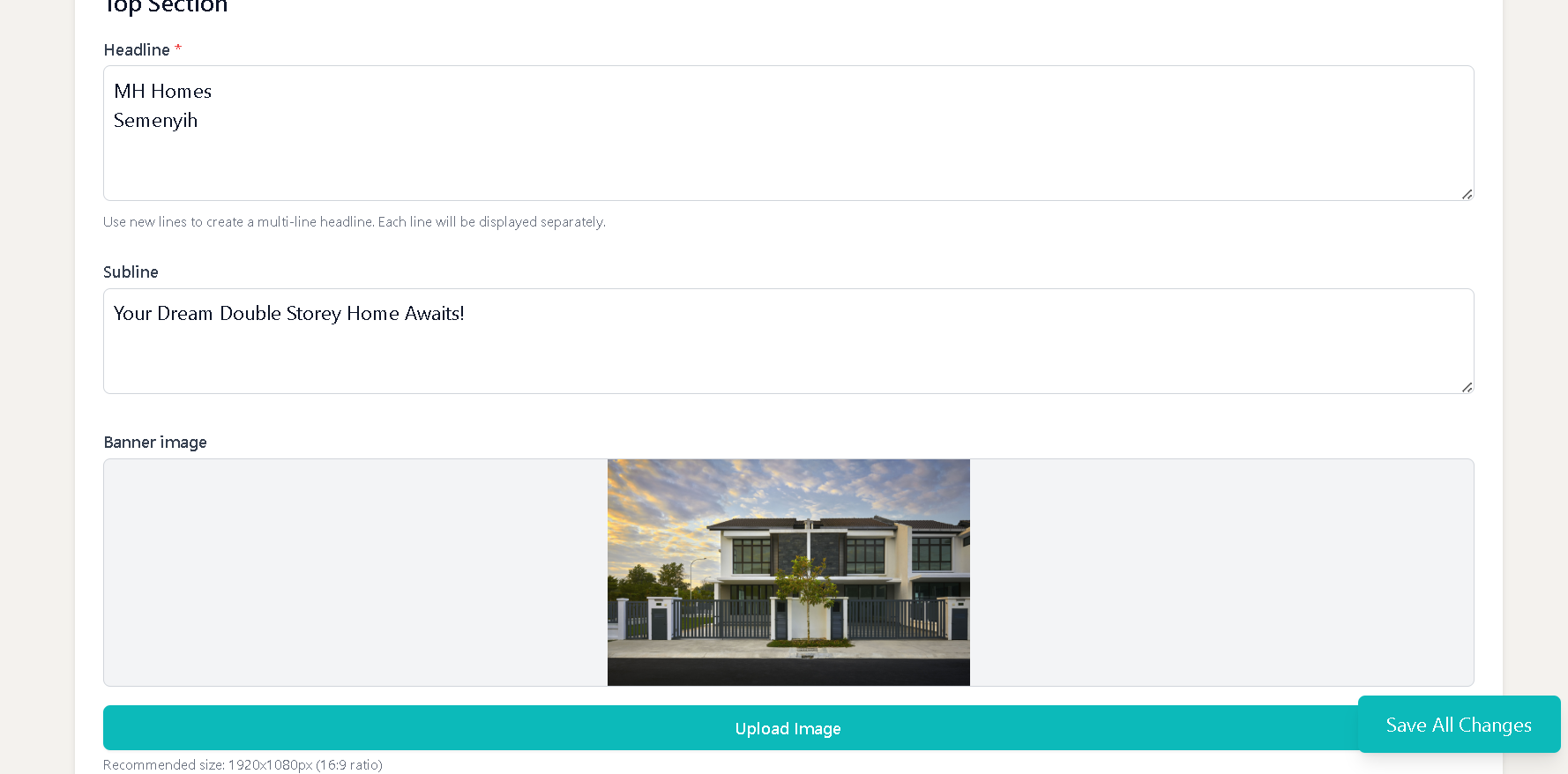 Project landing page demo 2 – AgentBattery